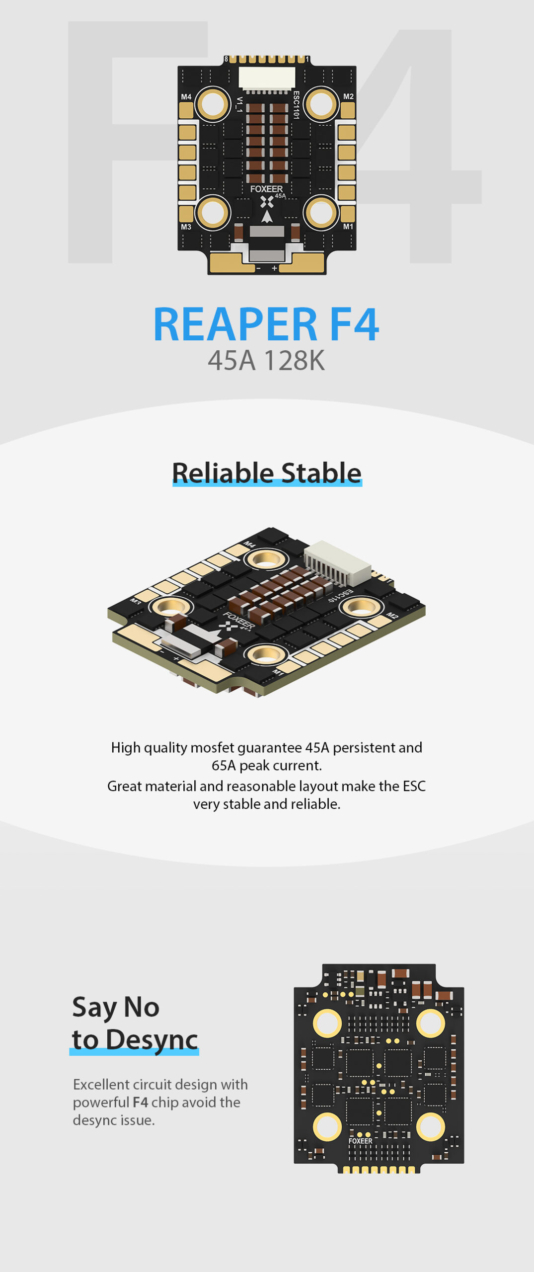 FOXEER REAPER 60A ESC 4IN1 2020 BL32