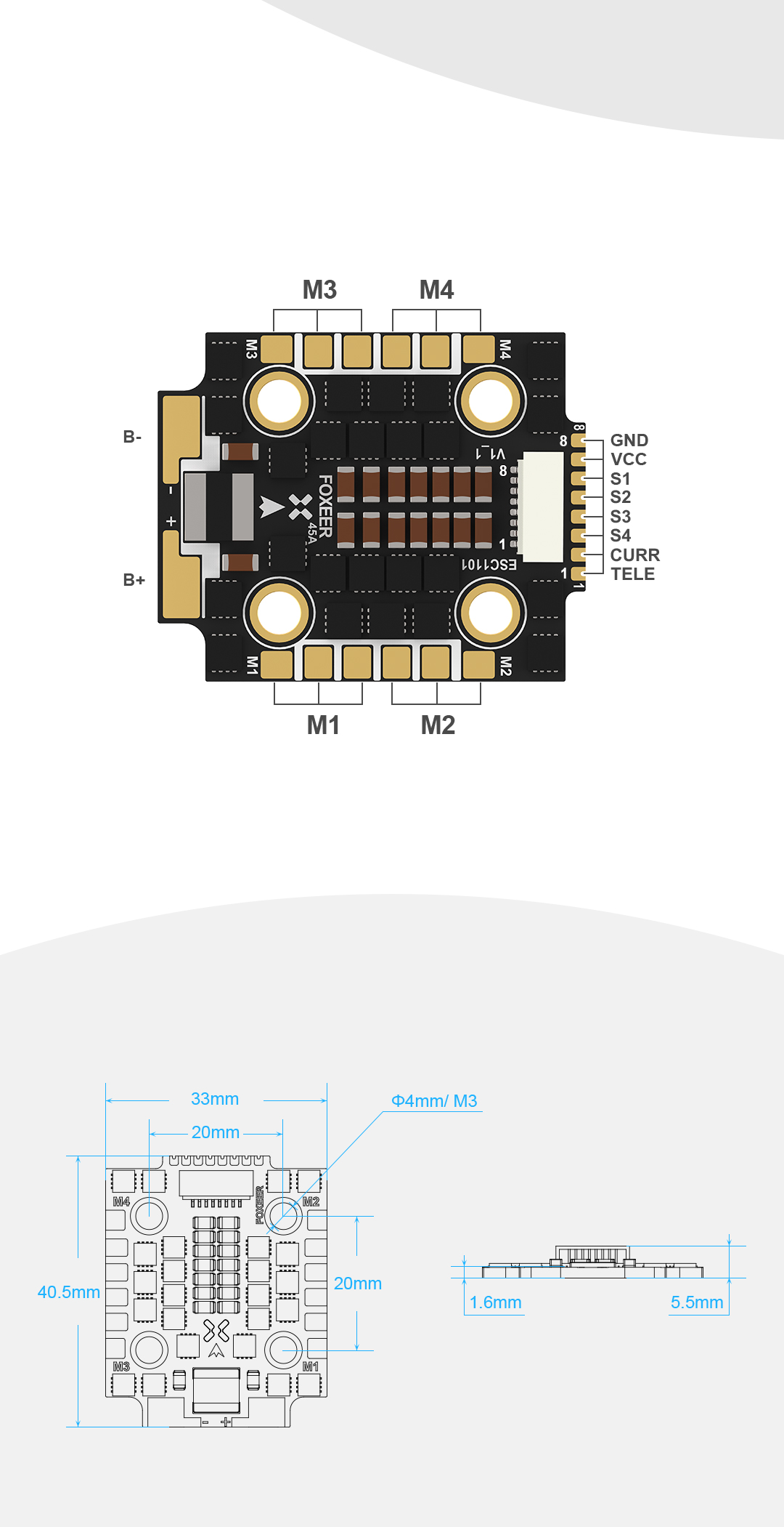 FOXEER REAPER 60A ESC 4IN1 2020 BL32